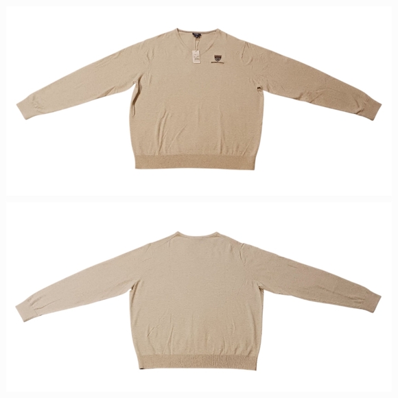 Harvard University Cutter & Buck Lakemont Tri-Blend V-Neck Sweater (3XL)